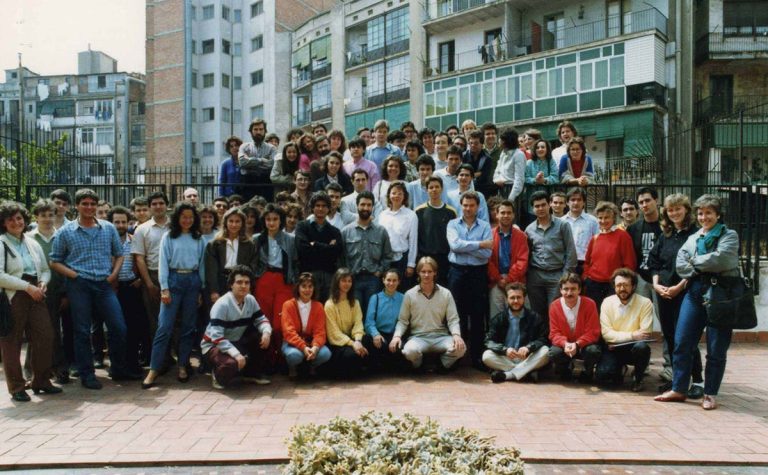Curso de David Russell Curso de David Russell en la Escola Luthier de Barcelona, 1986.
