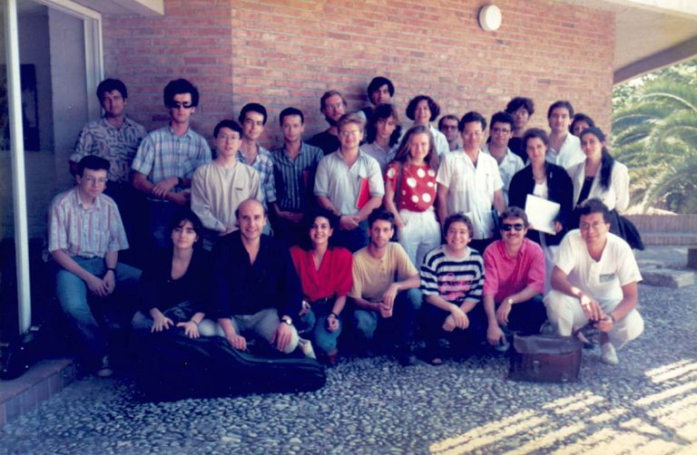 En el Festival de Granada 1989 con alumnos de Leo Brouwer En el Festival de Granada 1989