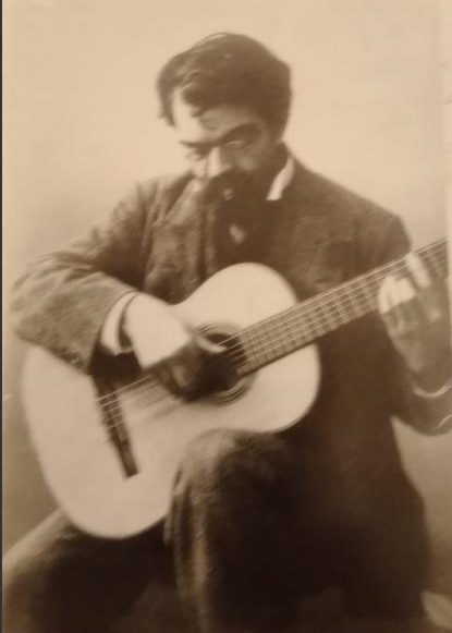 Francisco Tárrega a la guitarra