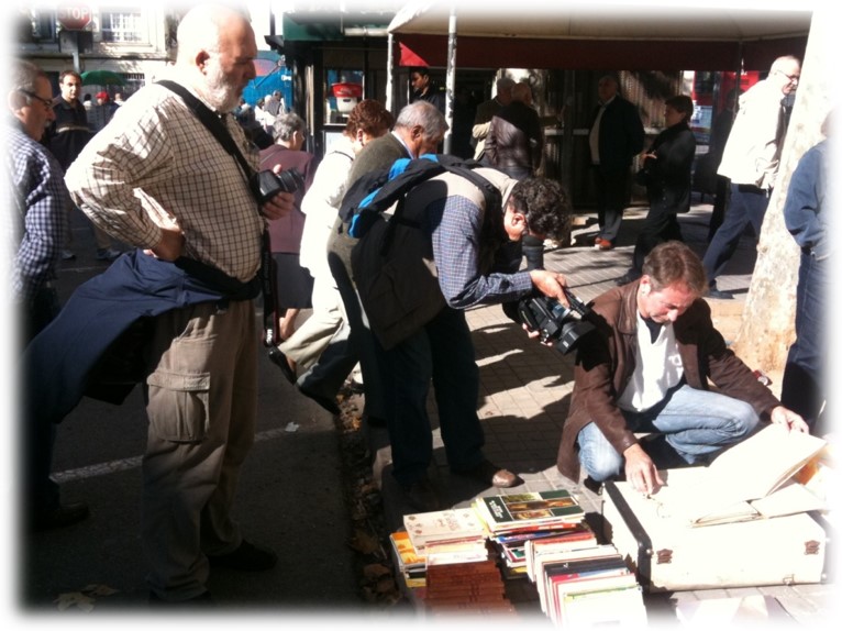 Jorge Orozco en el rastro de Valencia