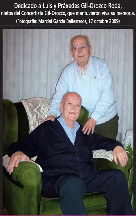 Luis y Práxeles, nietos del Concertista Gil-Orozco