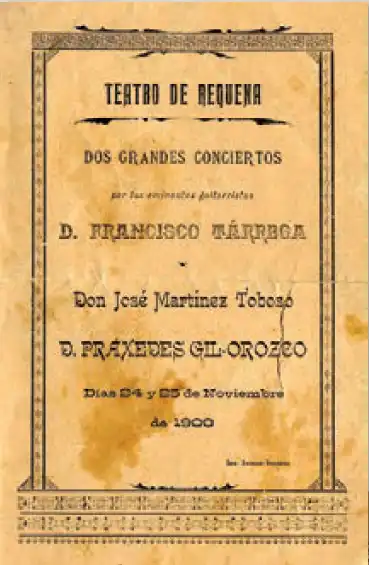 Imagen del booklet del CD "Los amigos valencianos de Tárrega"