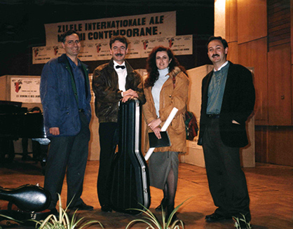 Jorge Orozco con Charo Vallés, Enrique Sanz y César Cano