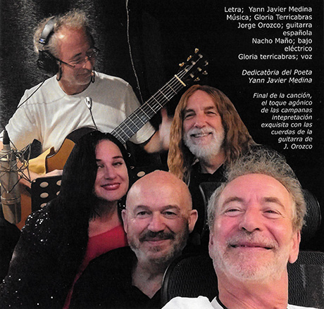 Contraportada del CD "Vida", de Gloria Terricabras y en el que colabora Jorge Orozco