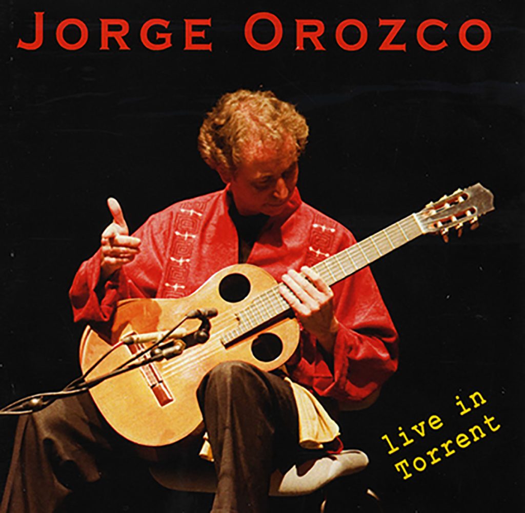 Portada Booklet CD "Live inTorrent", de Jorge Orozco